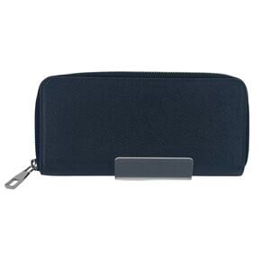 Louis Vuitton LV Taiga Leather Zippy Zip Around Wallet black